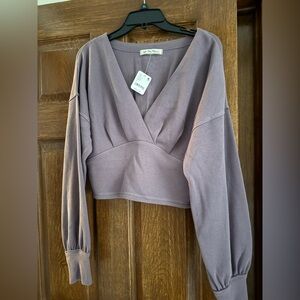 NWT Free People “All Nighter” crop top